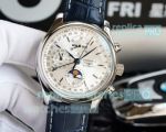 TW Factory Copy Longines Master Collection Moonphase Leather Watch 42mm